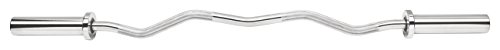 Oly. SZ-Hantelstange 121 cm Curl Curlstange inkl. Federverschlüssen 50/51 mm Chrom - 5