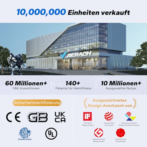 MERACH Rudergerät für Zuhause, Magnetisches Bluetooth Rudergeräte mit 16 Widerstandsstufen - 9